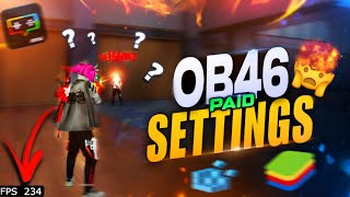 Revealing  SECRET AIMBOT SETTINGS Get 99 Headshots After OB46 Update l Bluestacks 4  Msi  4K [upl. by Hpeseoj50]