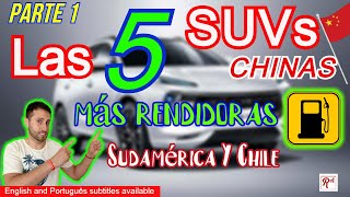 Las SUVs Chinas más rendidoras económicas disponibles en Sudamérica y Chile [upl. by Aniluap619]