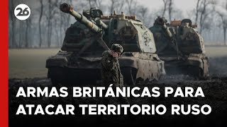 🚨 RUSIA advierte un CONFLICTO con EUROPA por las armas que REINO UNIDO le dio a UCRANIA  26Global [upl. by Aley]