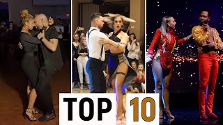 Top 10 🏆 Los MEJORES bailes de BACHATA sensual en pareja [upl. by Frangos]