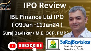 IBL Finance Ltd IPO Review Suraj Baviskar IPO Review ipo primarymarket surajbaviskar investing [upl. by Tara]