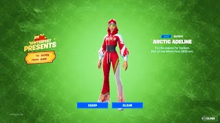 New Skin Arctic Adeline With Best Fortnite Dances 😍 Best Emotes With Music [upl. by Randie956]