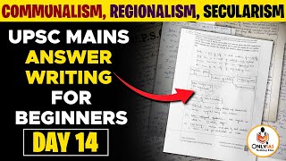 Social Empowerment Communalism Regionalism Secularism  60 Days Free Mains Answer Writing upsc [upl. by Nylsoj]