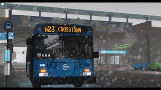 WTA Roblox MORSTWN 2008 New Flyer D40LF SUB 100 W23SBS Bedford Hills ➤ East Side Camden [upl. by Barcot]