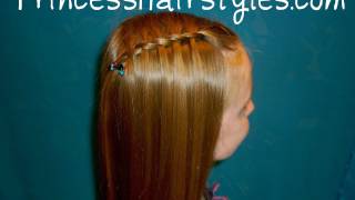 Waterfall Twist Braid  Easy And Quick Hairstyles [upl. by Tisbe]