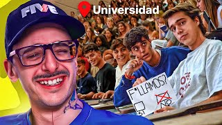 dos tiktokers se hacen pasar por estudiantes de la universidad [upl. by Eceela]