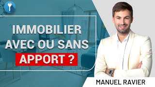 Fautil mettre de lapport quand on investit dans limmobilier [upl. by Manda412]