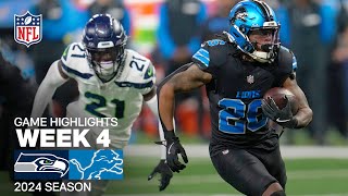 Seattle Seahawks vs Detroit Lions  2024 Week 4 Game Highlights [upl. by Atineg183]