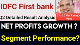 IDFC first Bank Q2 202324 result analysis by CA Ravinder Vats [upl. by Gracye190]