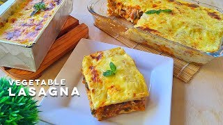 Amazing Vegetarian Lasagna that you can freeze  Cheesy Saucy and Delicious [upl. by Idnahc99]