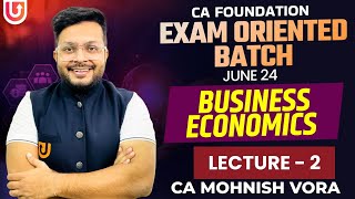 L 2  National Income  Economics  Exam Oriented  CA Foundation June 2024  CA Mohnish Vora [upl. by Amalia]