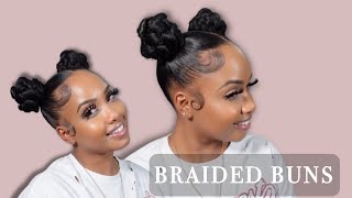 😱 10 MINUTES QUICK HAIRSTYLE USING BRAID EXTENSION [upl. by Hausner]