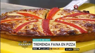 Receta del día Pizza de Fainá [upl. by Airla]