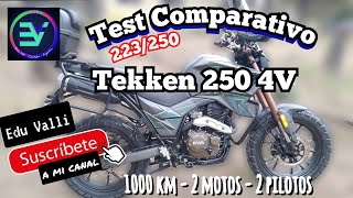 TEKKEN 250 4V Test Comparativo 223250 [upl. by Neerihs]