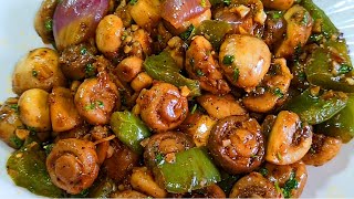 Garlic Pepper Mushrooms Stir fry  Quick Mushrooms Recipe  Mushroom StarterSide Dish [upl. by Intosh762]