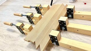 How To Make Bar clamps Homemade Wooden Bar clamps with Just a few Tools🛠  Cheap and Easy 💰  DIY [upl. by Bullough]