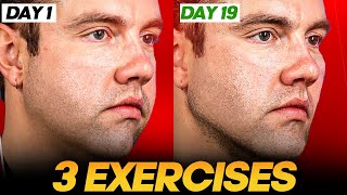 DAY 19 JAWLINE RESULTS  3 Effective Exercises for PERFECT Jawline Ever [upl. by Lind]