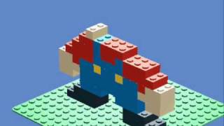 How to make lego mario on LDD [upl. by Yelbmik669]