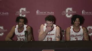 College of Charleston Mens Basketball Post Game Press Conference vs Montreat 122923 [upl. by Floridia]