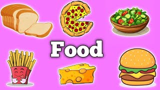 Learn food vocabulary  Talking flashcardsfoodviral [upl. by Earased833]