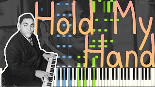 Thomas quotFatsquot Waller  Hold My Hand 1938 Harlem Stride Piano Synthesia [upl. by Llenrag]