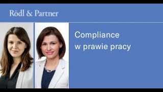 Akademia Compliance Compliance w prawie pracy [upl. by Aranahs]