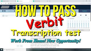 How To Pass Verbit Transcription Test [upl. by Emerej613]