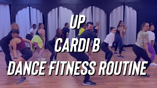 Up  Cardi B  Dance Fitness routine by Michelle Tripp Choreo  Zumba [upl. by Siraval]