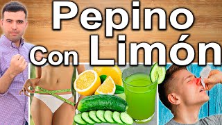 JUGO DE PEPINO CON LIMON EN AYUNAS  ¿Para Qué Sirve  Beneficios Para Tu Salud Y Belleza [upl. by Feigin]