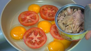 Do you have canned tuna tomato and eggs at home Easy and quick recipes Dinner in 5 minutes [upl. by Annoet]