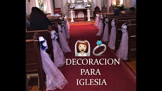 DECORACION DE IGLESIA FACIL Y ECONOMICA [upl. by Adialeda749]