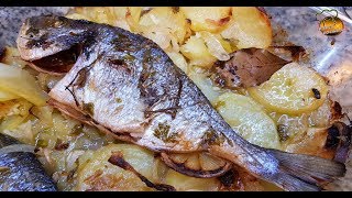 DORADA con PATATAS al HORNO [upl. by Dasie]