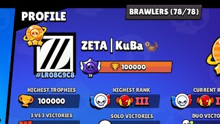 Pierwszy Polak Który Wbił 100k Puch🔥🏆 Brawl Stars PL [upl. by Antony279]