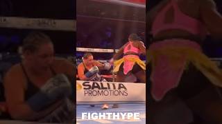 WATCH Claressa Shields KNOCK OUT Vanessa Joanisse to become NEW HEAVYWEIGHT World Champion [upl. by Ringo]