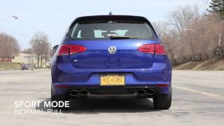 VW Golf R Mk7 with Milltek Exhaust from the Exterior [upl. by Ara336]