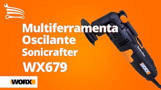 Multiferramenta Oscilante Sonicrafter 250W WORX WX679  Loja do Mecânico [upl. by Ahsilam]