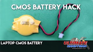 CMOS battery hack  Laptop CMOS battery [upl. by Mariken935]