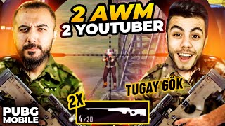 OYUN 2 YOUTUBERA AWM VERİRSE NE OLUR TUGAY GÖK İLE EFSANE DUO  PUBG Mobile [upl. by Gable]