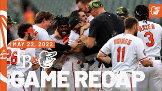 Rays vs Orioles Game Recap 52222  Baltimore Orioles [upl. by Asatan]