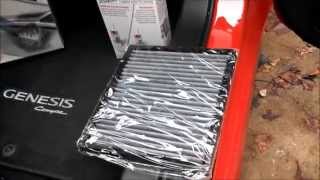 KampN Cabin Air Filter Review and Install  Hyundai Genesis Coupe [upl. by Pallaten]