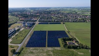 Solar District Heating in Løgumkloster Denmark [upl. by Ahsimak]