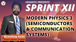 Modern Physics L3  Semiconductors amp Communication Systems Class 12 Physics  Class 12 Board Exam [upl. by Esinev]