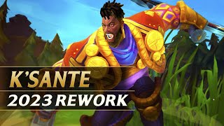 KSANTE REWORK 2023 Gameplay Spotlight Guide  League of Legends [upl. by Ynnattirb]