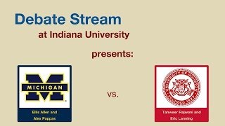 2014 NDT Quarters  Houston LR vs Michigan AP [upl. by Adnarim117]