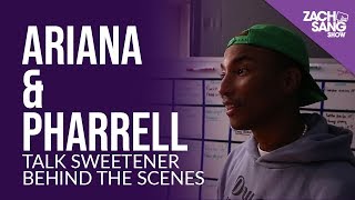 Ariana Grande amp Pharrell Talk Sweetener at The Sweetener Slumber Party [upl. by Dorette]