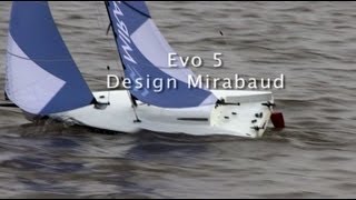 Fast Planning machine Open 60 evo5 Mirabaud on river Elbe [upl. by Wiersma]