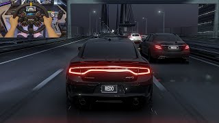 Dodge Charger SRT Hellcat RedEye Vs Mercedes E63S AMG Street Racing  Assetto Corsa  Moza R9 [upl. by Iborian32]