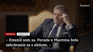 Rozhovor s Robertom Ficom  Denník Štandard [upl. by Ahsina]