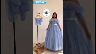 6 style gown 2999rs only viral shorts dress trendingreels gowncollection fashiondesigner gown [upl. by Inaffyt]