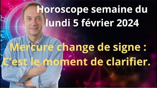 Astrologie horoscope semaine du lundi 5 février 2024 [upl. by Catharina]